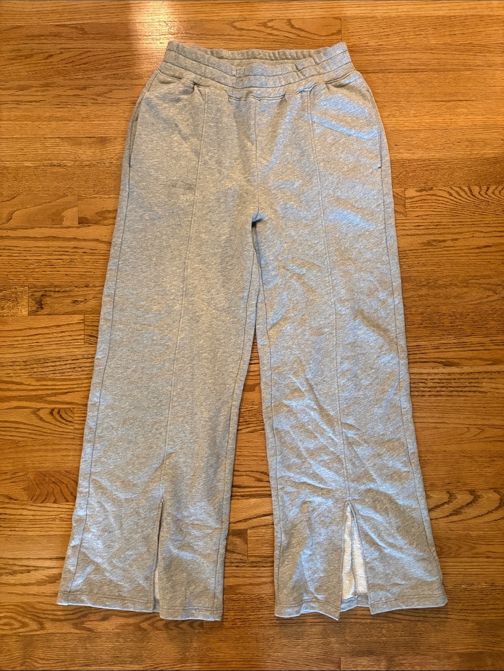 Nation Los Angeles Front Slit Grey Sweatpants - Medium
